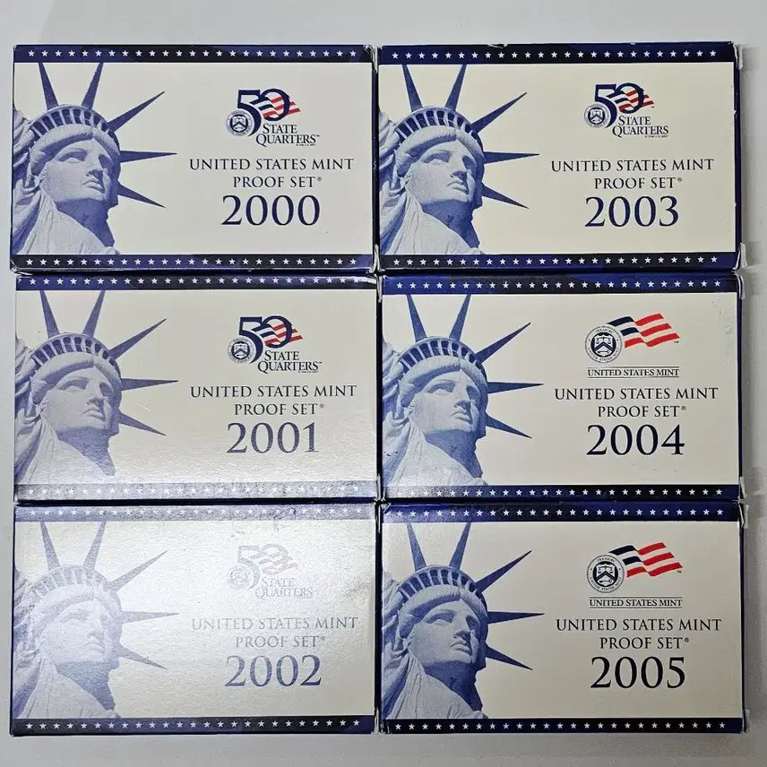 [BUNJANG] US Mint 50 State Quarters Set (2000-2005) / 미국 주화 2000-2005년 50개주 기념주화 세트6개