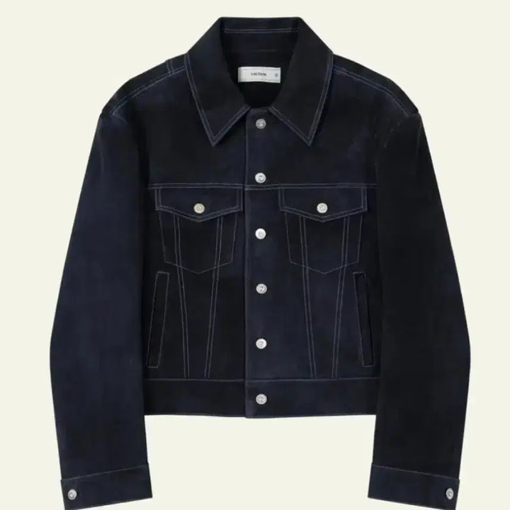 [BUNJANG] Waveyness Suede Jacket Navy / 웨이비니스 스웨이드 자켓 네이비