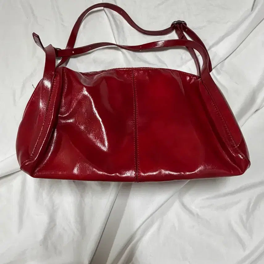[BUNJANG] ZARA Red Bowling Bag / 자라 레드 볼링백