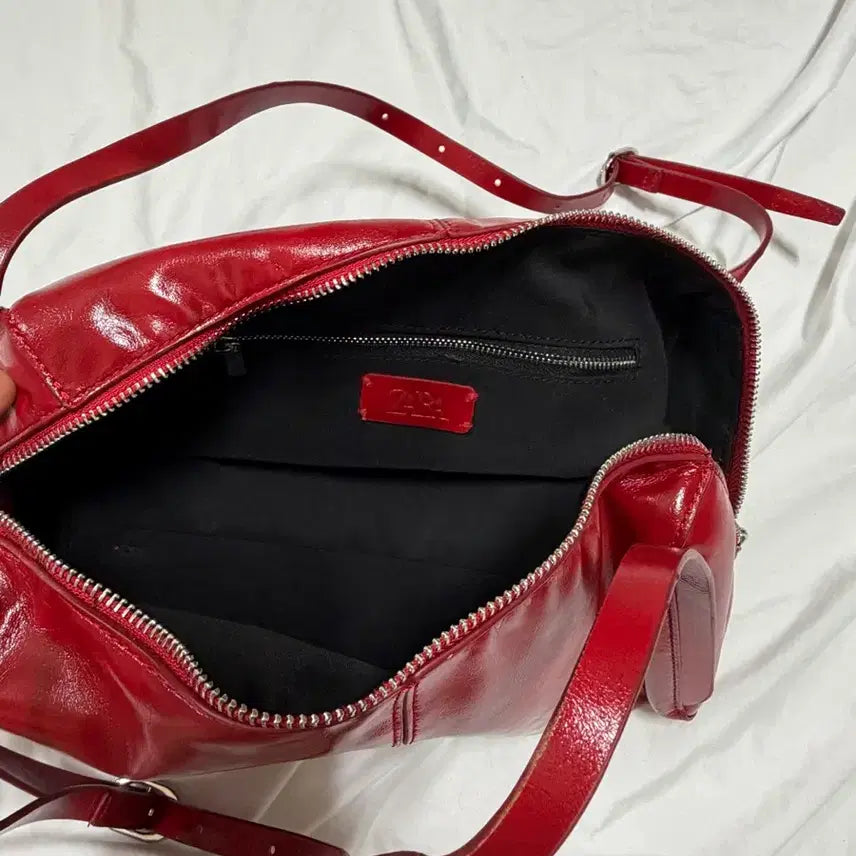 [BUNJANG] ZARA Red Bowling Bag / 자라 레드 볼링백