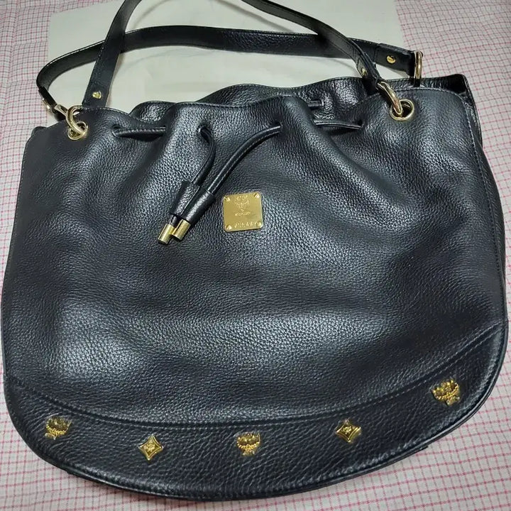 [BUNJANG] MCM Black Leather Shoulder Bag / MCM 블랙 레더 숄더백  성주택