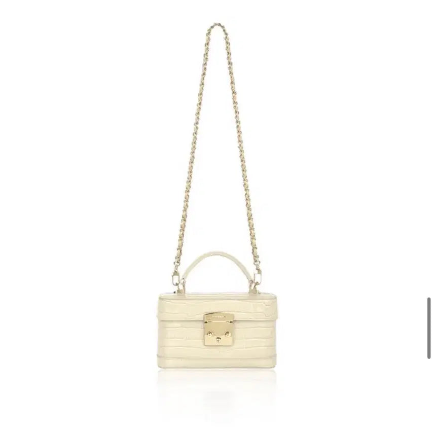 [BUNJANG] The Row Half Moon Vanilla Crocodile Pattern Bag / 더로랑 하프문 바닐라