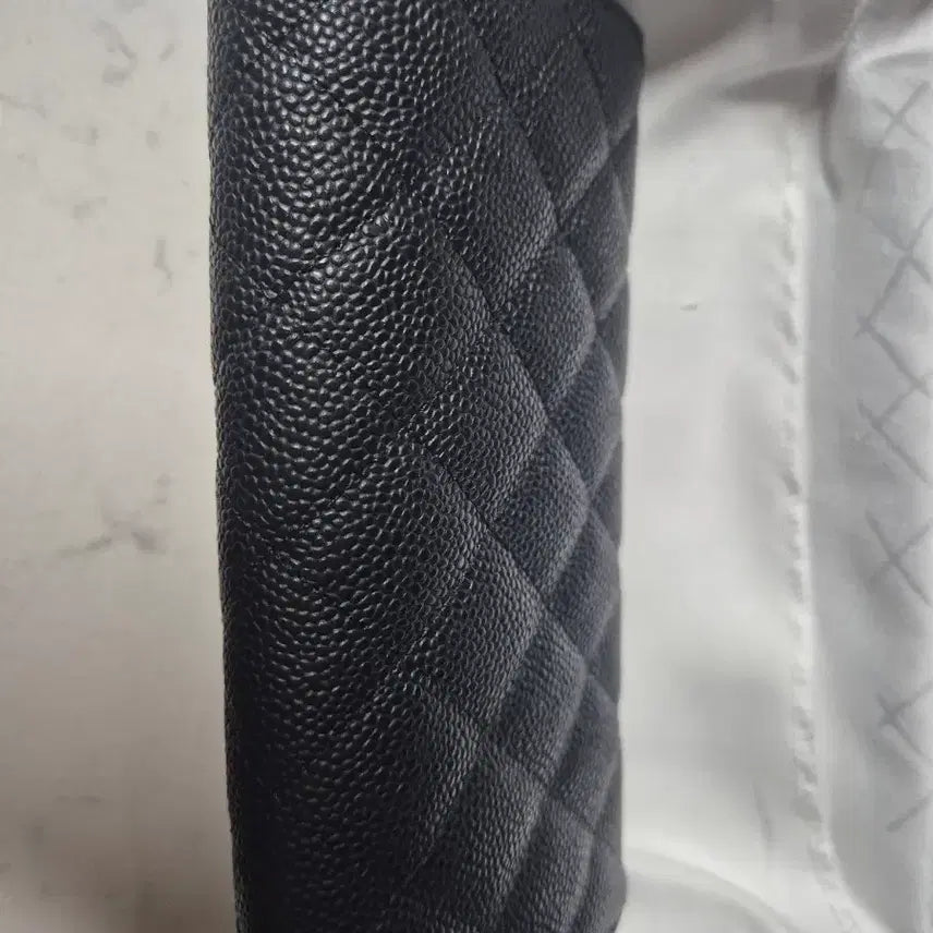 [BUNJANG] Chanel Caviar Silver Long Wallet / 샤넬 캐비어 은장 장지갑 새상품 블랙