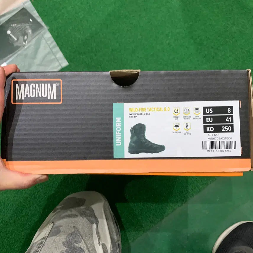[BUNJANG] Magnum 8-inch Waterproof Tactical Boots / (새것) 매그넘 밀리터리 수입정품 방수 전술부츠 8인치