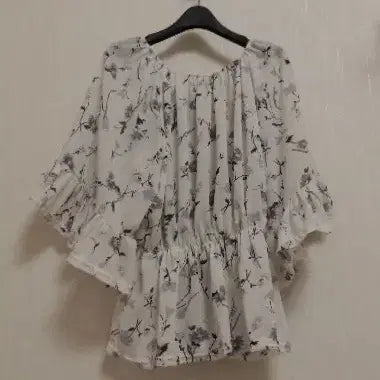 [BUNJANG] Chiffon Frill Blouse / 시폰 프릴 블라우스