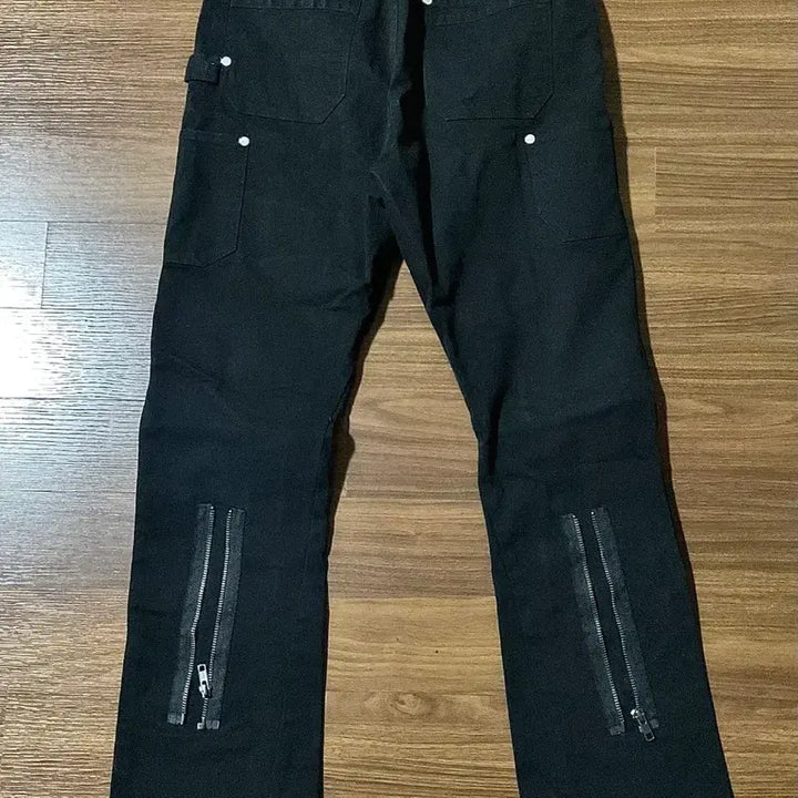 [BUNJANG] Vuja De 003 Back Zip Double Knee Carpenter Work Pants / 뷰자데 003 back zip double knee carpent