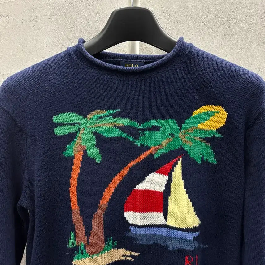 [BUNJANG] Polo Ralph Lauren Palm Tree Knit Sweater / 폴로 랄프로렌 야자수 니트 M