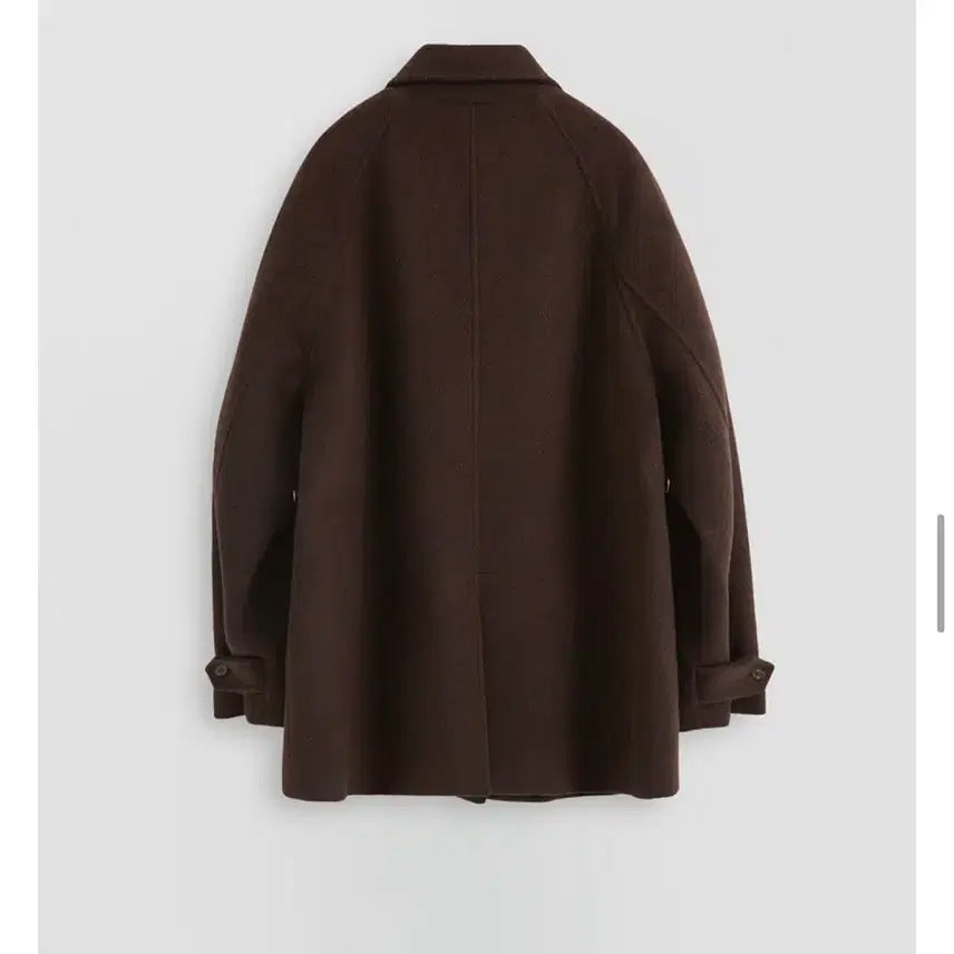 [BUNJANG] Hane Pound Wool Half Trench Coat - Deep Brown / 하네 파운드 울 하프 트렌치 코트_Deep Brown