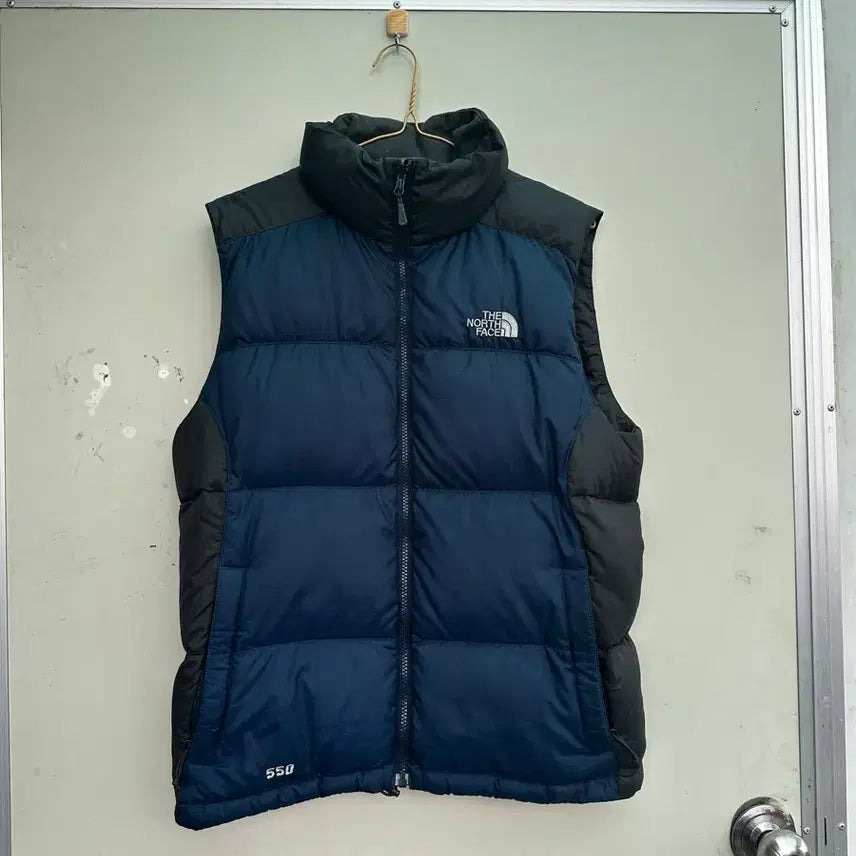 [BUNJANG] The North Face 550 Padded Vest / 노스페이스 550 패딩 조끼 네이비/그레이(90 정도)