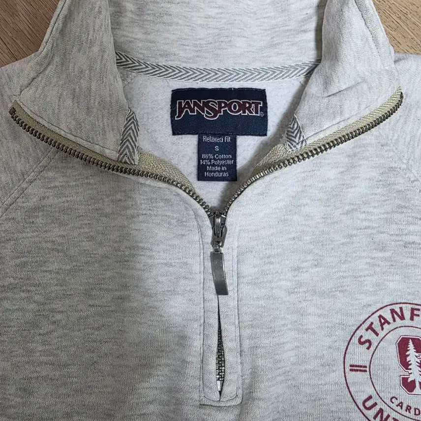 [SOLD OUT] 잔스포츠 스탠퍼드 대학교 하프집업  맨투맨 S