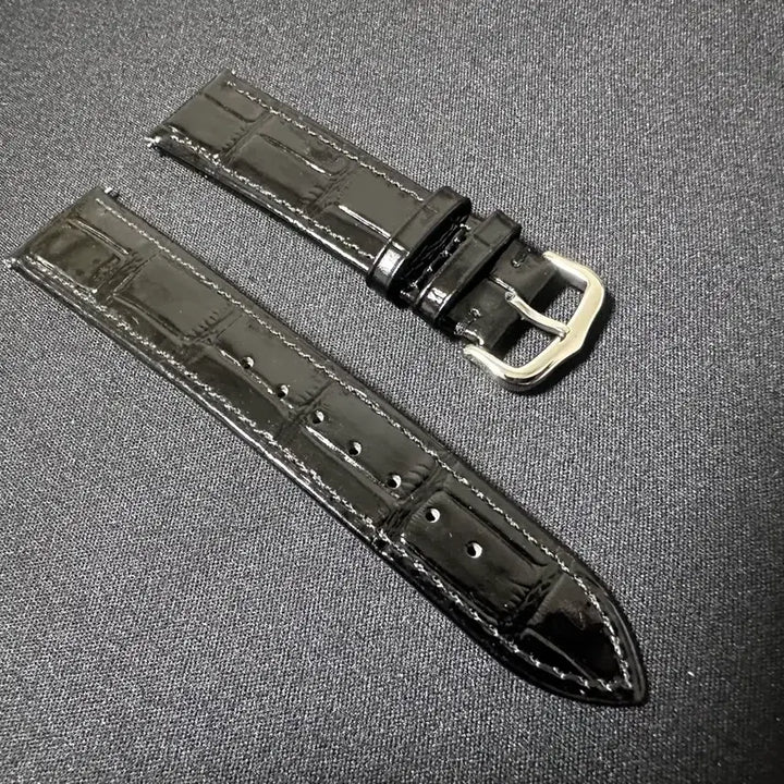 [BUNJANG] Cartier Tank Solo Large Alligator-Embossed Leather Strap / 새상품) 까르띠에 탱크솔로 라지 호환용 악어무늬 소가죽 스트랩 20mm