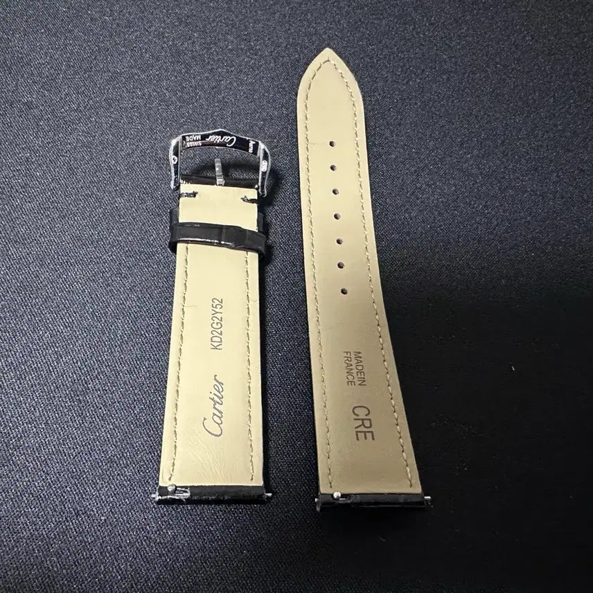 [BUNJANG] Cartier Tank Solo Large Alligator-Embossed Leather Strap / 새상품) 까르띠에 탱크솔로 라지 호환용 악어무늬 소가죽 스트랩 20mm