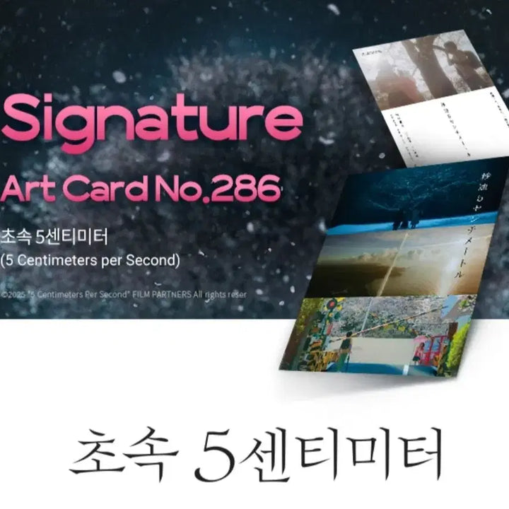 [BUNJANG] 5 Centimeters Per Second Main Poster + Art Card / 초속5센티미터 메인포스터 + 아트카드