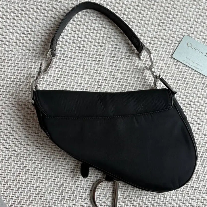 [BUNJANG] Dior Vintage Nylon Saddle Bag / 마지막가격)빈티지 디올 나일론 새들백 블랙 / 개런티카드포함