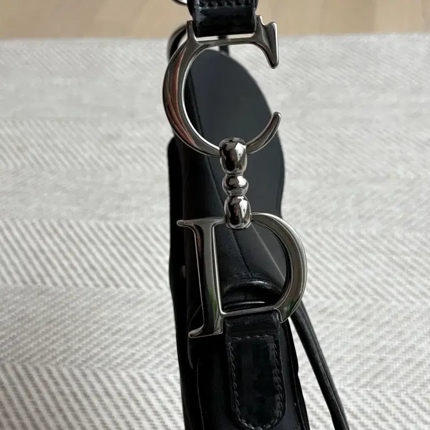 [BUNJANG] Dior Vintage Nylon Saddle Bag / 마지막가격)빈티지 디올 나일론 새들백 블랙 / 개런티카드포함