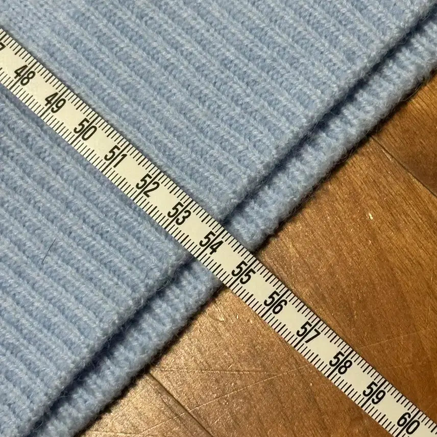 [BUNJANG] Layered Style Sky Blue Knit Sweater / 레이어드 스타일 니트 하늘색