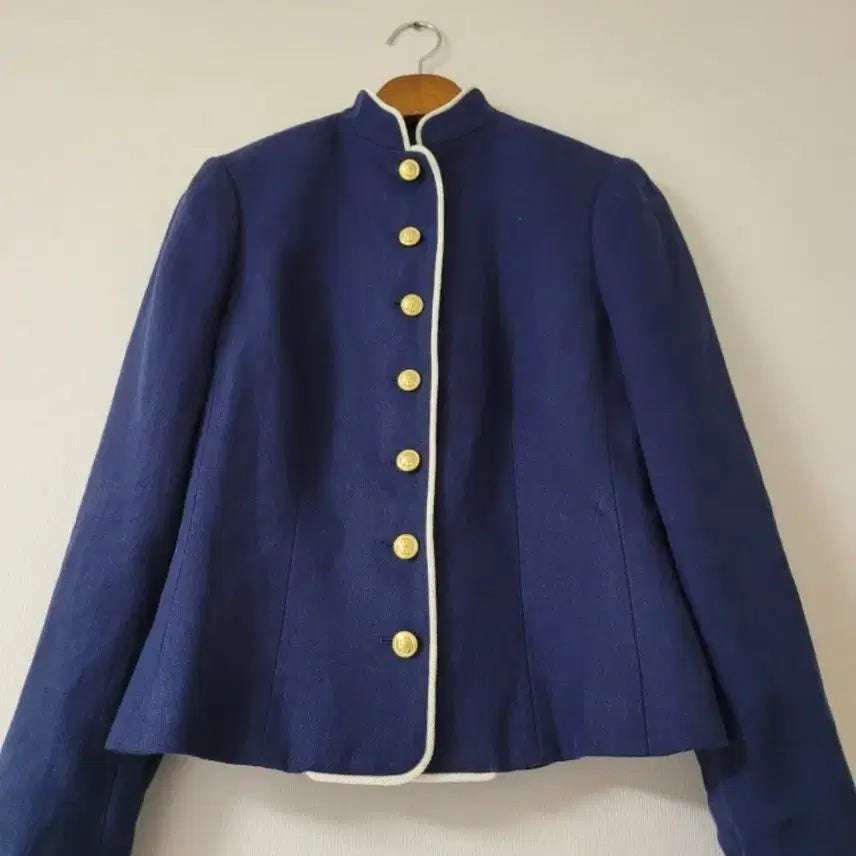 [BUNJANG] Ralph Lauren Navy Blue Gold Button Collar Jacket / [랄프로렌]네이비 블루 금장 단추 카라 자켓