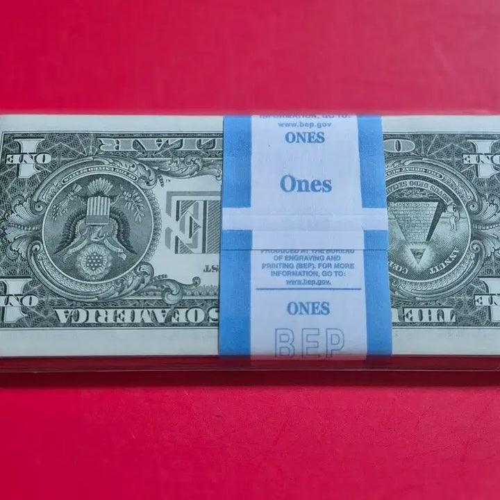 [BUNJANG] US 1 Dollar Star Note Bundle Set / 미국 1달러 스타노트 100장 다발