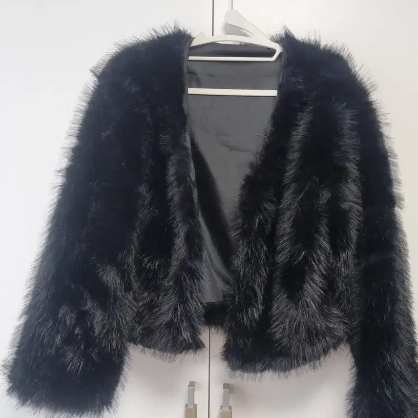 [BUNJANG] Free Size Faux Fur Jacket / 인조퍼자켓( Free 새상품)