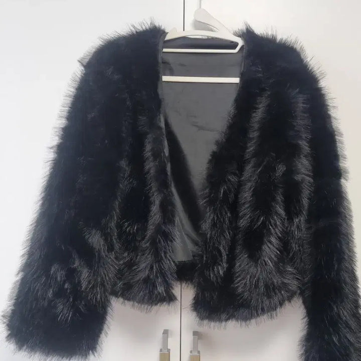 [BUNJANG] Free Size Faux Fur Jacket / 인조퍼자켓( Free 새상품)