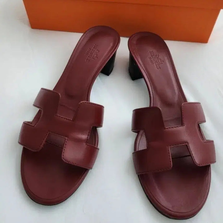 [BUNJANG] Hermes Oasis Rouge H Sandals / 에르메스 오아시스 루즈아쉬