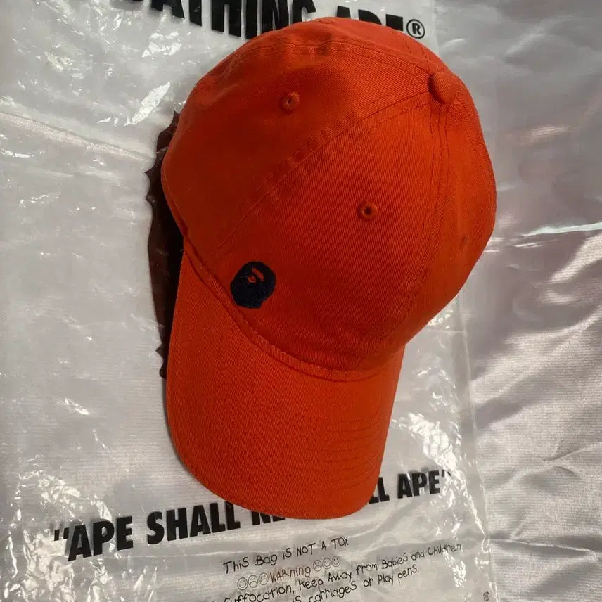 [BUNJANG] Bape x New Era Orange Ball Cap / 베이프x뉴에라 오렌지 볼캡
