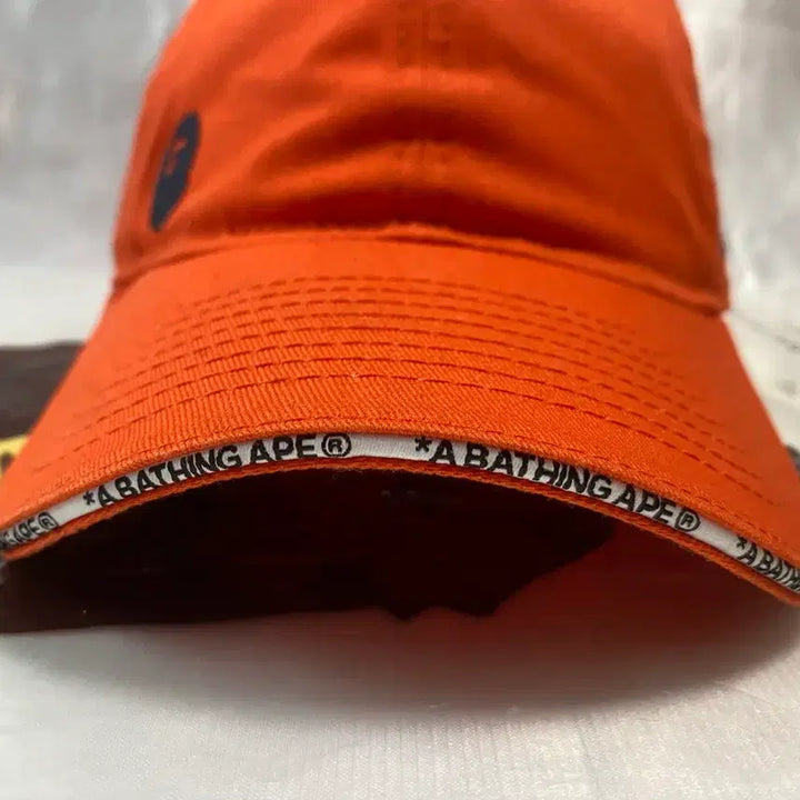 [BUNJANG] Bape x New Era Orange Ball Cap / 베이프x뉴에라 오렌지 볼캡