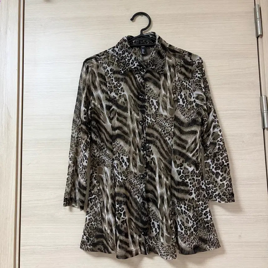 [BUNJANG] Leopard Pattern Shirt / 레오파드 패턴 셔츠