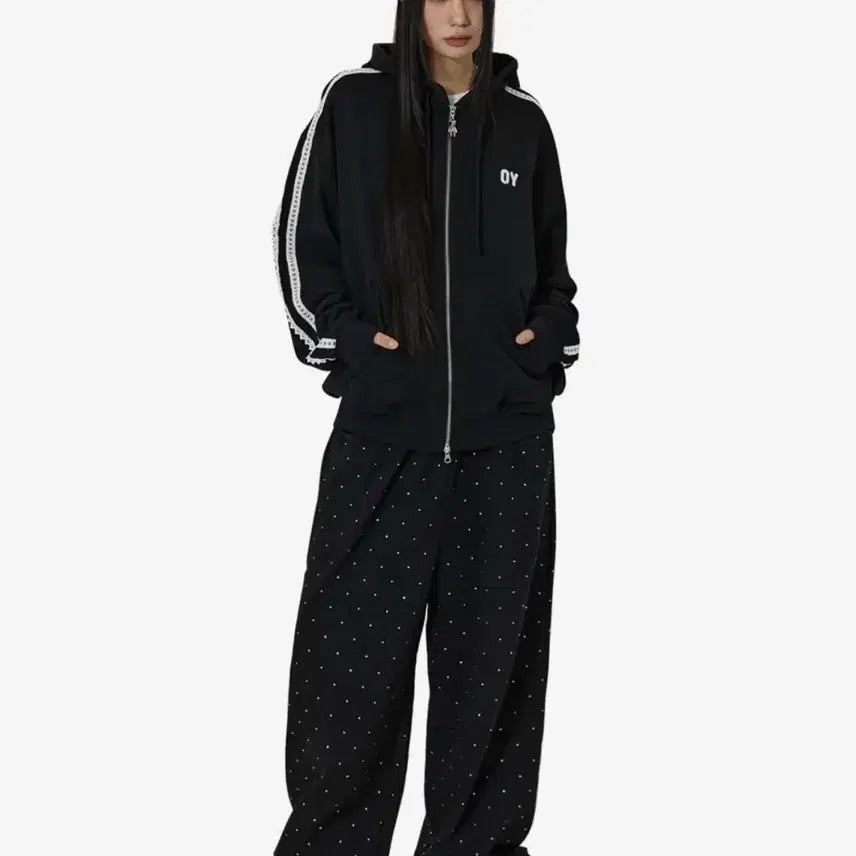 [BUNJANG] OY Lace Dolly Hoodie Dimmoire Arbolcan / oy 오와이 레이스 돌리 후드집업 딤모아르볼칸