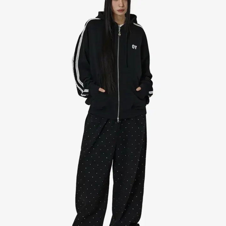 [BUNJANG] OY Lace Dolly Hoodie Dimmoire Arbolcan / oy 오와이 레이스 돌리 후드집업 딤모아르볼칸