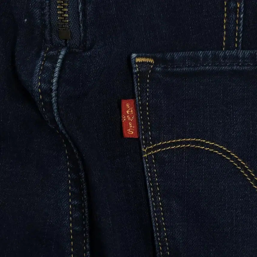 [BUNJANG] Levi's Indigo Cut Button Premium Stretch Denim Overalls / 리바이스 진청 인디고 절개 버튼 프리미엄 스트레치 데님 멜빵바지 오버롤