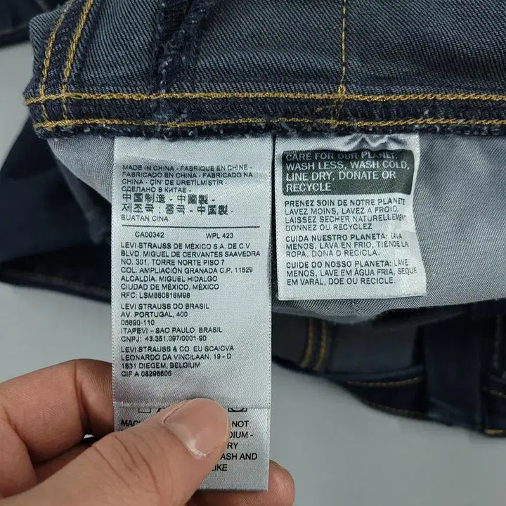 [BUNJANG] Levi's Indigo Cut Button Premium Stretch Denim Overalls / 리바이스 진청 인디고 절개 버튼 프리미엄 스트레치 데님 멜빵바지 오버롤