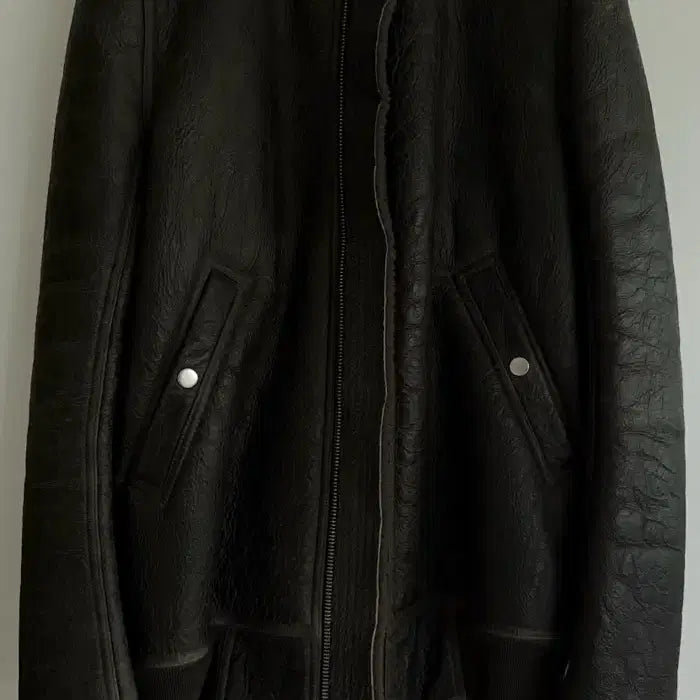 [BUNJANG] Rick Owens Sisyphus Crack Lamb Shearling Jacket / [46] 릭오웬스 18FW 시시포스 크랙 램 레더 무스탕 자켓