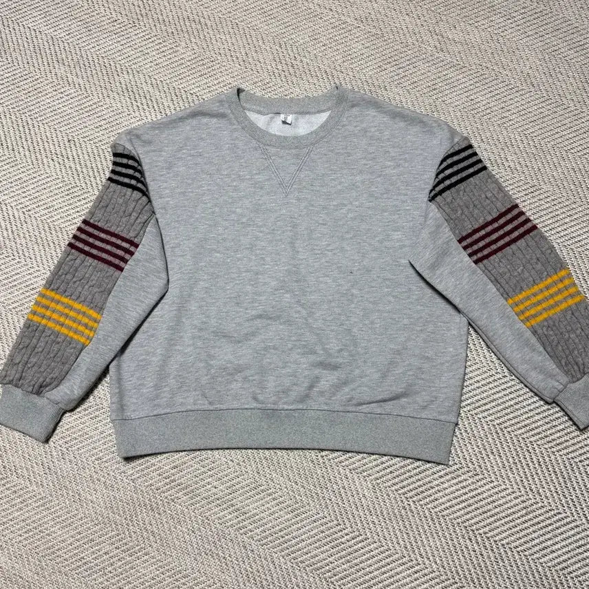 [BUNJANG] Sead Gray Crewneck Knit Combo / Sead 회색 맨투맨+니트 조합