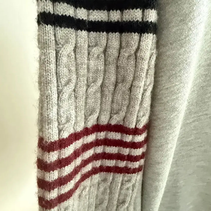 [BUNJANG] Sead Gray Crewneck Knit Combo / Sead 회색 맨투맨+니트 조합