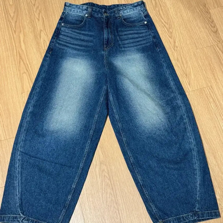 [BUNJANG] Unknown Corduroy Denim Wide Pants / 노운 코듀로이 데님 와이드 팬츠