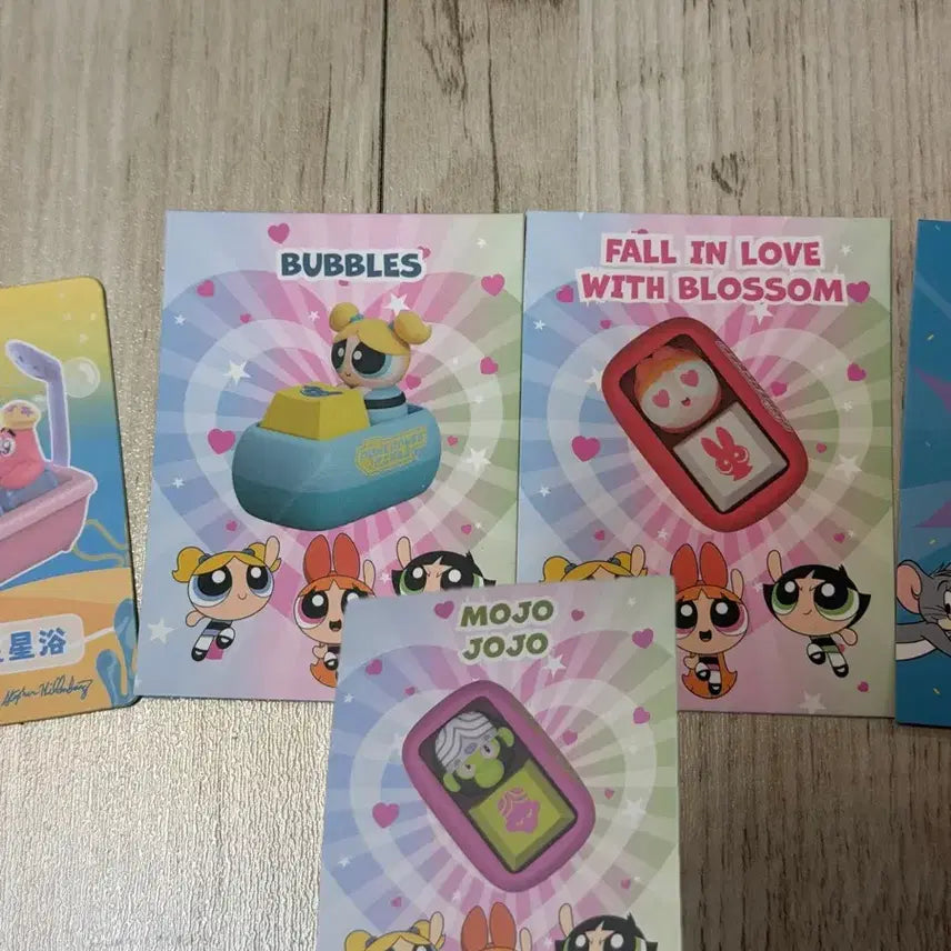 [BUNJANG] Powerpuff Girls Keycap Bundle Set / 파워퍼프걸 키캡 키링 앉은 버블, 작은 블로썸, 모조조조