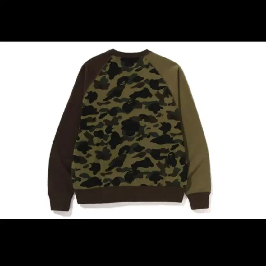 [BUNJANG] BAPE Crazy Camo Sweatshirt Green XL / 베이프 크레이지카모 맨투맨 그린 XL