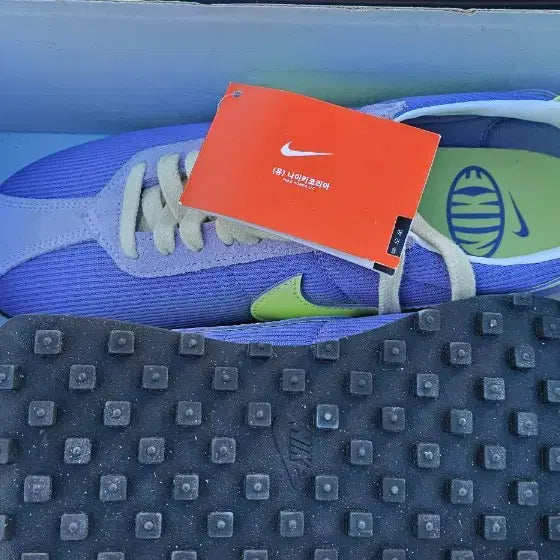 [BUNJANG] Nike Cortez Purple/Yellow Sneakers / 나이키 코르테즈 퍼플/옐로우 새상품(오픈박스)