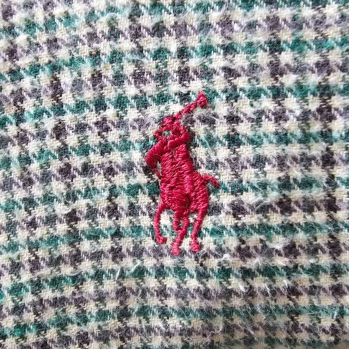 [BUNJANG] Polo Ralph Lauren Vintage Checkered Shirt / US M) 체감XL 105 폴로 랄프로렌 빈티지 셔츠 긴팔 그린 체크