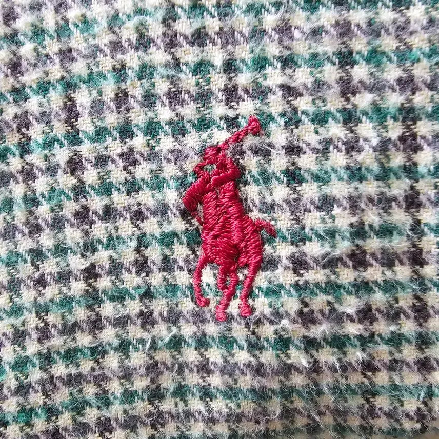 [BUNJANG] Polo Ralph Lauren Vintage Checkered Shirt / US M) 체감XL 105 폴로 랄프로렌 빈티지 셔츠 긴팔 그린 체크