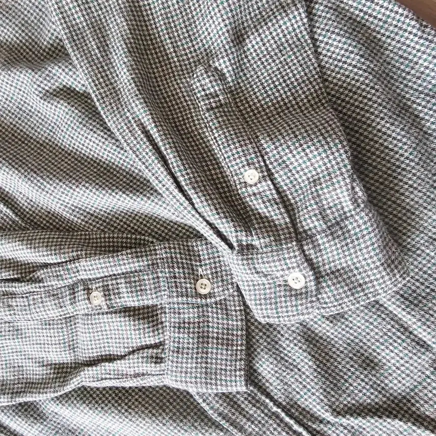 [BUNJANG] Polo Ralph Lauren Vintage Checkered Shirt / US M) 체감XL 105 폴로 랄프로렌 빈티지 셔츠 긴팔 그린 체크