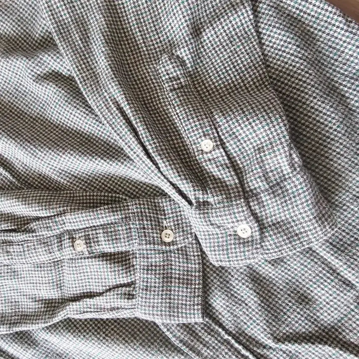 [BUNJANG] Polo Ralph Lauren Vintage Checkered Shirt / US M) 체감XL 105 폴로 랄프로렌 빈티지 셔츠 긴팔 그린 체크