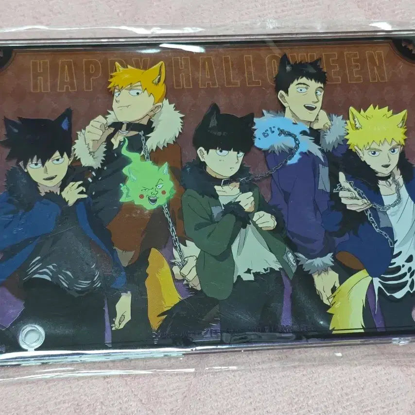 [BUNJANG] Mob Psycho 100 Halloween Double Acrylic Panel / 모브사이코100 할로윈 더블 아크릴 판넬 몹싸 시게오 리츠 레이겐