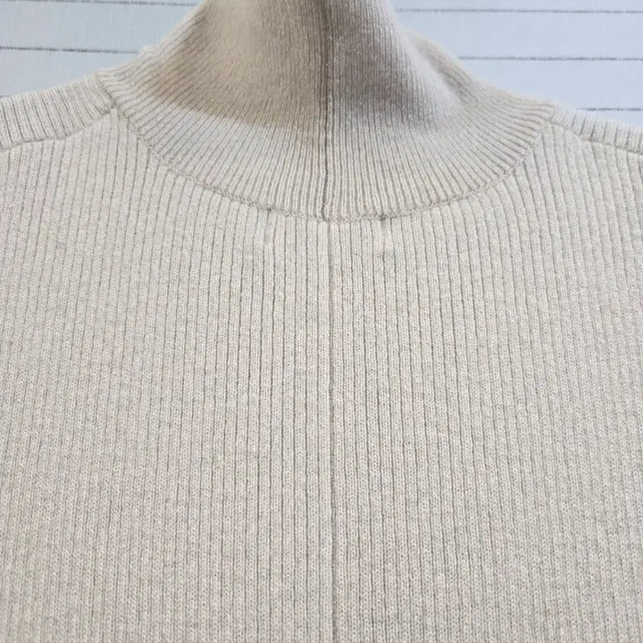 [BUNJANG] Time Knit Pleated Long Dress Beige / 타임 니트 플리츠 롱 원피스 베이지