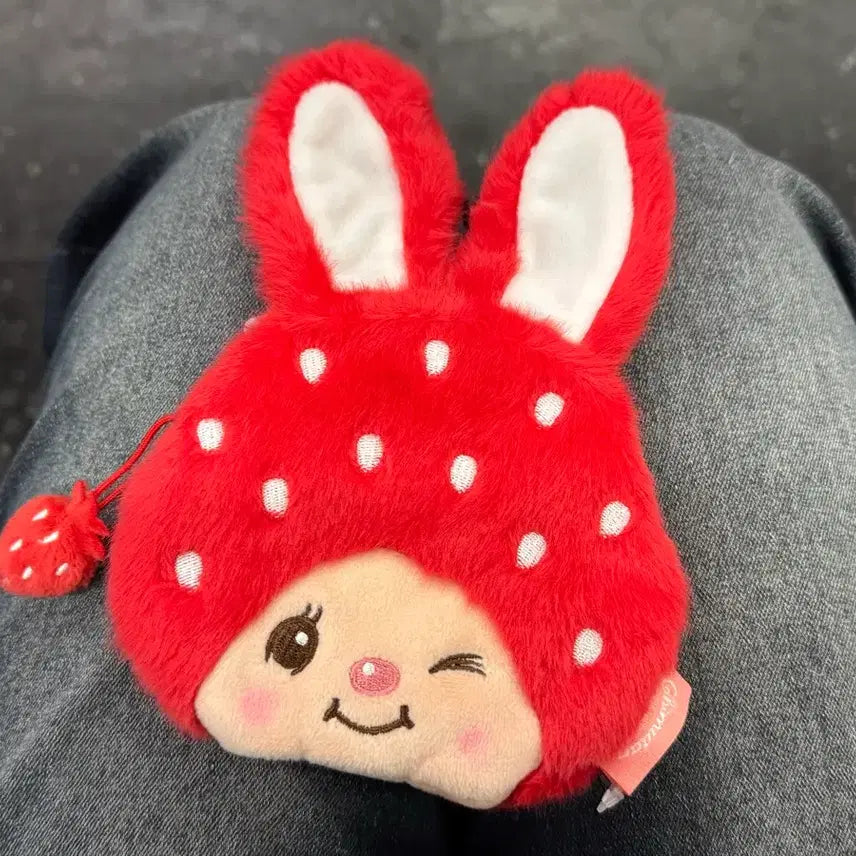 [BUNJANG] Monchhichi Strawberry Coin Purse Pouch / 몬치치 스트로베리 동전지갑 (몬치치걸 딸기 파우치)