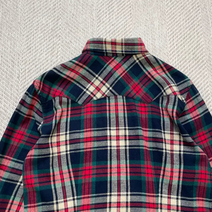 [BUNJANG] Ralph Lauren Western Yoke Studded Flannel Shirt / 랄프로렌 웨스턴 요크 스터드 플란넬 셔츠 J04060