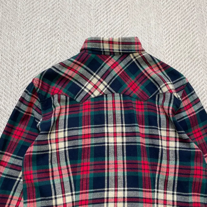 [BUNJANG] Ralph Lauren Western Yoke Studded Flannel Shirt / 랄프로렌 웨스턴 요크 스터드 플란넬 셔츠 J04060