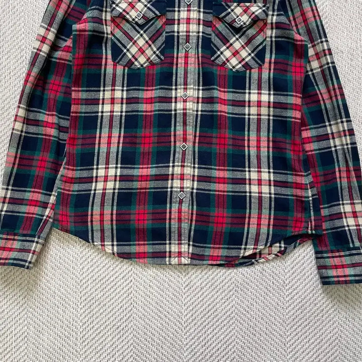 [BUNJANG] Ralph Lauren Western Yoke Studded Flannel Shirt / 랄프로렌 웨스턴 요크 스터드 플란넬 셔츠 J04060