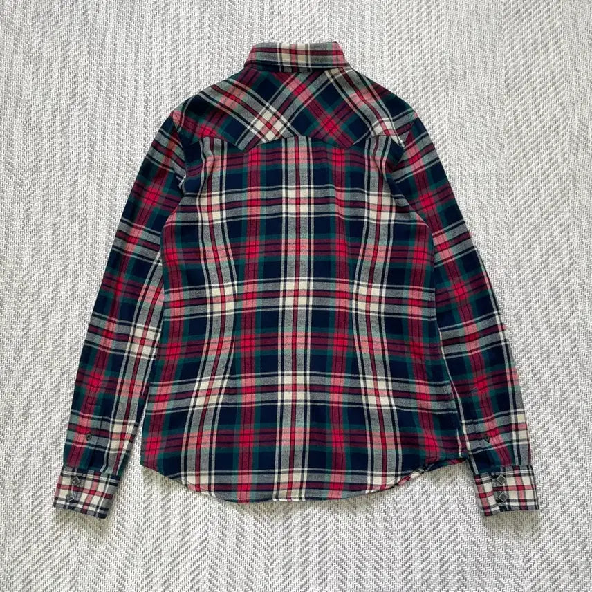 [BUNJANG] Ralph Lauren Western Yoke Studded Flannel Shirt / 랄프로렌 웨스턴 요크 스터드 플란넬 셔츠 J04060